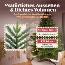 Lade das Bild in den Galerie-Viewer, Premium Weihnachtsbaum Künstlich 180Cm -TESTSIEGER - Naturgetreu, Dichte Zweige, Künstlicher Weihnachtsbaum Mit Holzständer Und Aufbewahrungstasche – Tannenbaum Künstlich Von Pure Living
