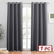 Lade das Bild in den Galerie-Viewer, PONY DANCE Thermovorhang Kälteschutz Türvorhang Blickdicht 1 Stück H 210 X B 132 Cm Verdunkelungsvorhang Grau Tür Gardinen Mit Ösen Vorhänge Wohnzimmer Blackout Curtain
