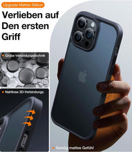 Lade das Bild in den Galerie-Viewer, TORRAS Für Iphone 14 Pro Max Hülle [TOP Zertifizierte Militärschutz] Stoßfest Schutzhülle [Samtig Angenehmer Griff] Slim Handyhülle Iphone 14 Pro Max Case Mit Abnehmbare Knöpfe Guardian Serie Schwarz
