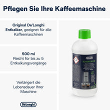 Lade das Bild in den Galerie-Viewer, De&#39;Longhi Original Ecodecalk DLSC500 - Entkalker Für Kaffeemaschinen &amp; Kaffeevollautomaten, Universal Kalklöser Für 5 Entkalkungsvorgänge, Enthält Natürliche Rohstoffe Biologischen Ursprungs, 500 Ml
