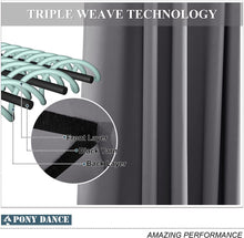 Lade das Bild in den Galerie-Viewer, PONY DANCE Thermovorhang Kälteschutz Türvorhang Blickdicht 1 Stück H 210 X B 132 Cm Verdunkelungsvorhang Grau Tür Gardinen Mit Ösen Vorhänge Wohnzimmer Blackout Curtain
