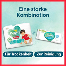 Lade das Bild in den Galerie-Viewer, Pampers Baby Windeln Pants Größe 6 (15Kg+) Harmonie, Monatsbox, Sanfter Hautschutz Und Pflanzenbasierte Inhaltsstoffe, 132 Höschenwindeln
