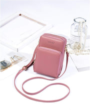 Lade das Bild in den Galerie-Viewer, Asge Crossbody Tasche Handy Geldbörse Für Damen PU Leder Handy Umhängetasche Umhängen Brieftasche Crossbody Geldbeutel Klein Mit Kartenfächer Handtasche (Schwarz)
