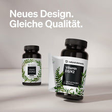 Lade das Bild in den Galerie-Viewer, Vitamin D3 + K2 Depot – 180 Tabletten – Premium-Qualität: K2VITAL® Von Kappa – 99,7+% All-Trans K2-MK7 + 5000 IE Vitamin D3 – Hochdosiert, Ohne Zusätze – in Deutschland Produziert &amp; Laborgeprüft
