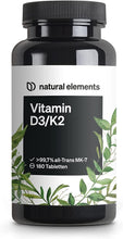 Lade das Bild in den Galerie-Viewer, Vitamin D3 + K2 Depot – 180 Tabletten – Premium-Qualität: K2VITAL® Von Kappa – 99,7+% All-Trans K2-MK7 + 5000 IE Vitamin D3 – Hochdosiert, Ohne Zusätze – in Deutschland Produziert &amp; Laborgeprüft
