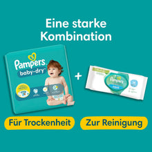 Lade das Bild in den Galerie-Viewer, Pampers Windeln Größe 7 (15Kg+) Baby-Dry, Extra Large, MONATSBOX, Bis Zu 12 Stunden Rundum-Auslaufschutz, (1Er Pack) 132 Stück
