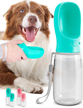 Lade das Bild in den Galerie-Viewer, Malsipree Dog Water Bottle, Leak Proof Portable Travel Dog Water Dispenser - Perfect Puppy Drinking Bowl on the Go for Outdoor Walking and Hiking - Pet Accessories (19Oz, Blue)
