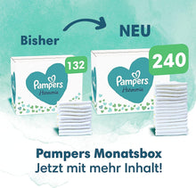 Lade das Bild in den Galerie-Viewer, Pampers Harmonie Baby Set Mit Windeln Größe 2 (4-8 Kg, 240 Stück) Und Größe 3 (6-10 Kg, 204 Stück), MONATSBOX, Baby Erstausstattung
